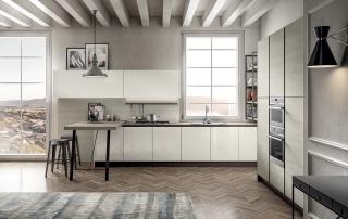 Cucina Design Laccato Lucido Bianco Cloe Arredo3